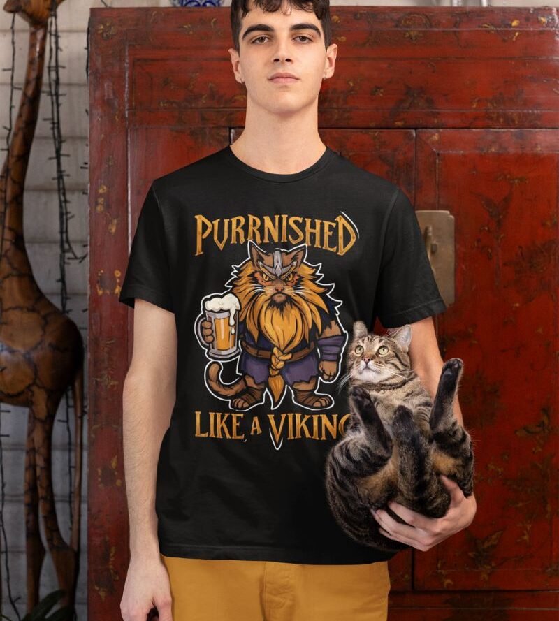 Basic - Black - Purrnished Purrnished Like A Viking