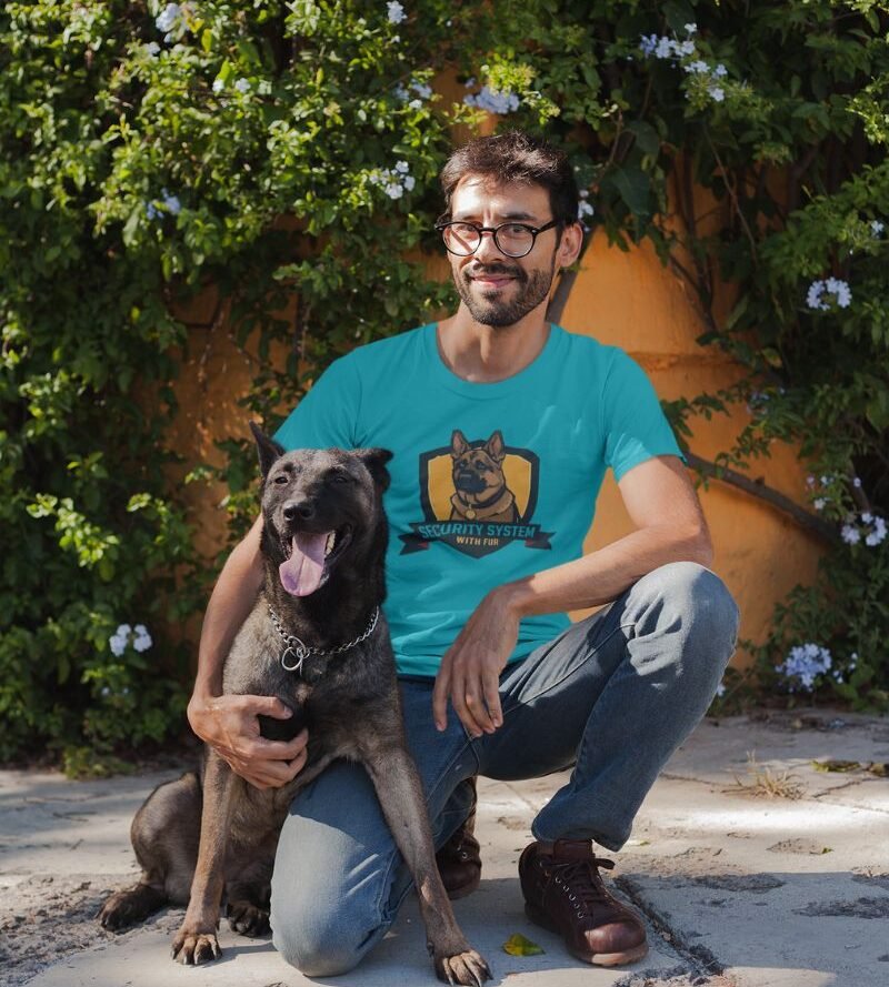 Basic - Tropical Blue - Security system with fur Security System With Fur
