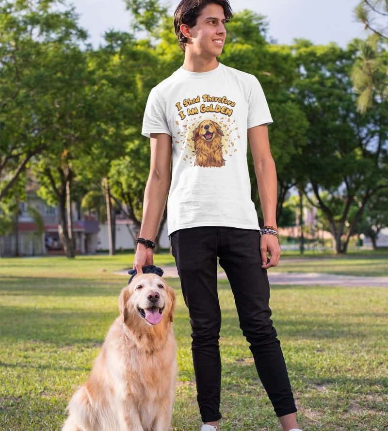 Basic - White - I shed I Shed Therefore I AM Golden