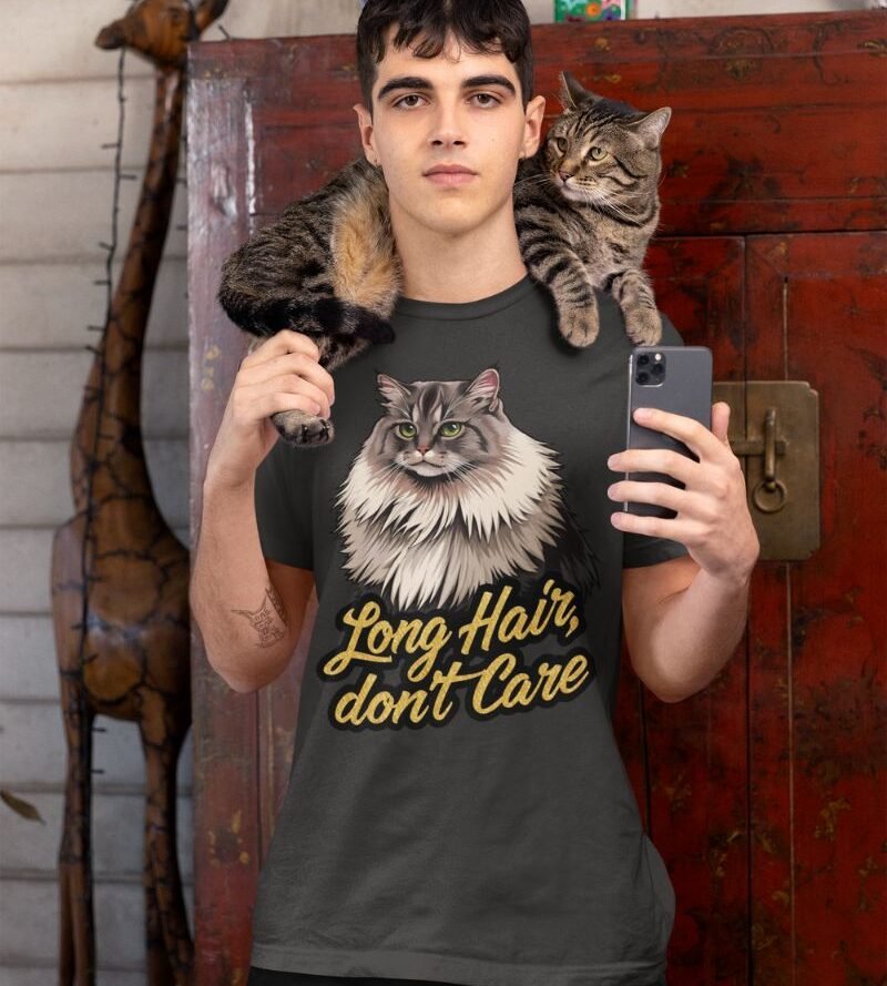 Organic - Dark heather Grey - Long hair dont care Long Hair, Don't Care